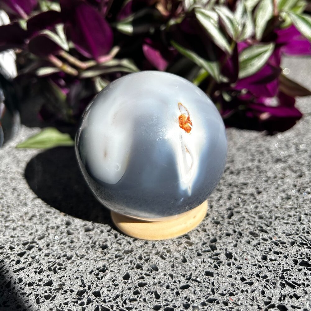 Orca Agate Sphere